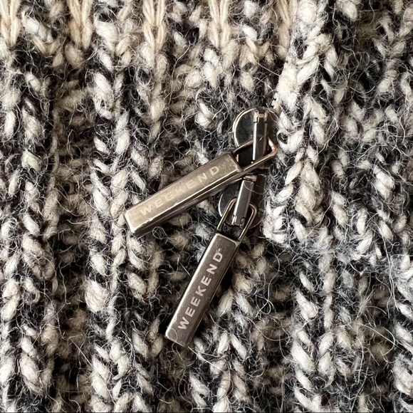 MaxMara Weekend Chunky Alpaca Cashmere Zip Cardigan | M - Picture 7 of 11